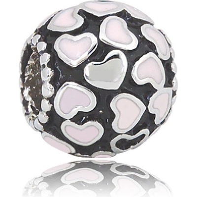 Linda's Jewelry Přívěsek Růžová srdce chirurgická ocel IP062