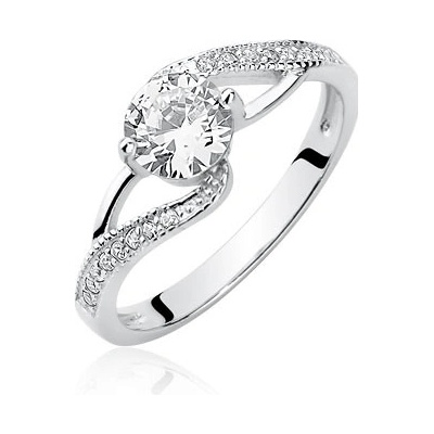Olivie Stříbrný prsten se zirkony 1950