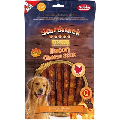 Nobby StarSnack BBQ pamlsky Sýrové tyčinky s kuřetem 113 g