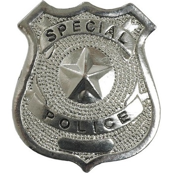 Policajný odznak kovový