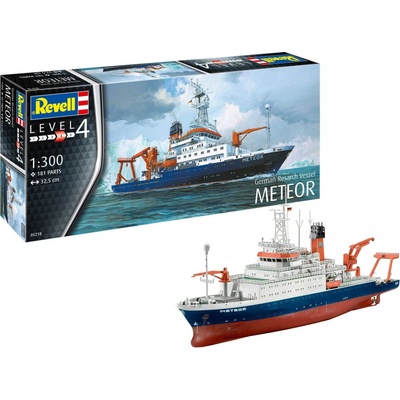 Revell German Research Vessel Meteor Plastic ModelKit 05218 1:300