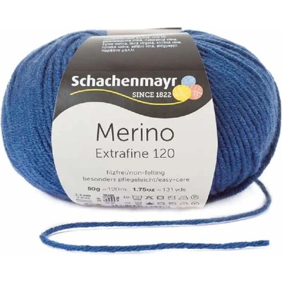 Schachenmayr Merino extrafine 120 Tmavě modrá 155