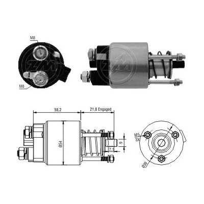 Spínač startéru ZM - Denso 428000-0680