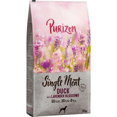Purizon Single Meat Adult kačacie s jablkami a kvetmi levandule 12 kg