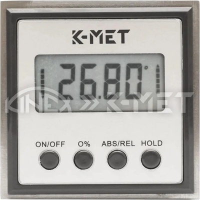 Kinex Дигитален ъгломер инклинометър K-MET 5017-02-050, 54x54x21 mm (5017-02-050)