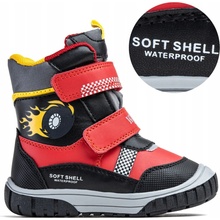 Wojtylko detské snehové topánky červené