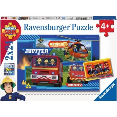 Ravensburger Požárník Sam Výjezd 2 x 24 dielov