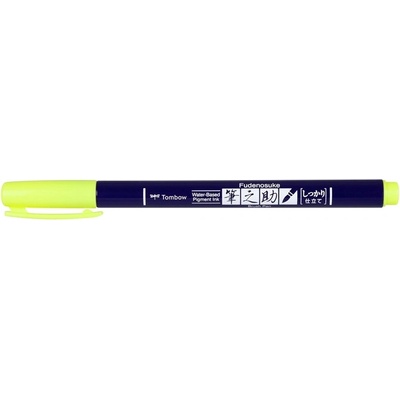 Tombow Marker Fudenosuke твърд неонов жълт (WS-BH91)
