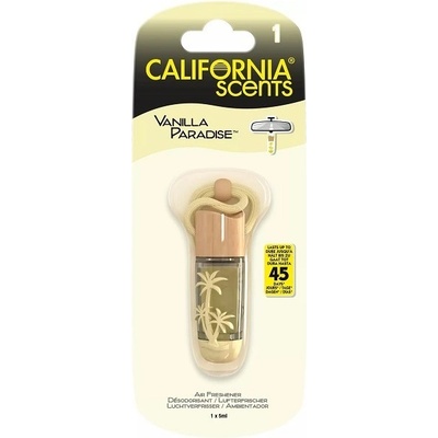 California Scents Hanging Vial Vanilla Paradise