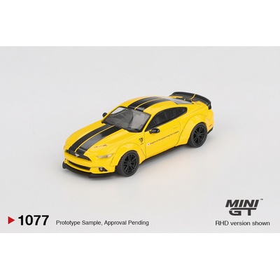 MINI GT Ford Mustang Triple Yellow LB-Works 1:64