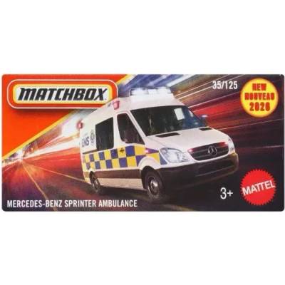 Mattel Matchbox: Мини количка в картонена кутия Mercedes-Benz Sprinter линейка (JHR02)