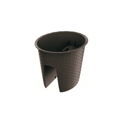 Prosperplast Květináč na zábradlí RATOLLA OVAL 29,8 cm umbra
