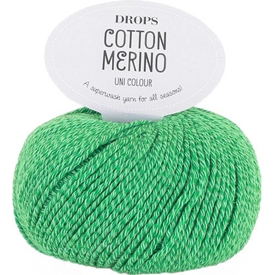 Příze DROPS Cotton Merino 37 - zelený papoušek