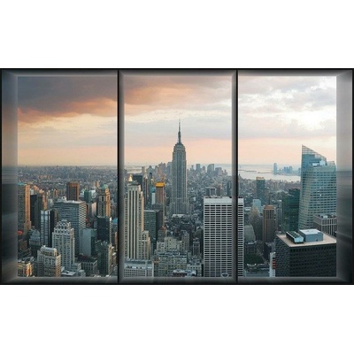 Postershop Fototapeta vliesováPohled z okna na Manhattan rozměry 254x368 cm
