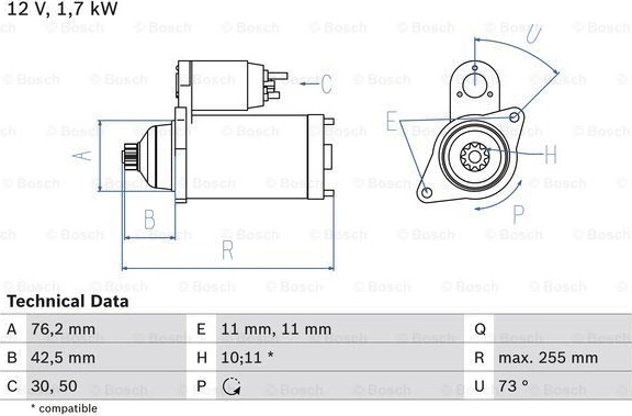 BOSCH Štartér 0986020280