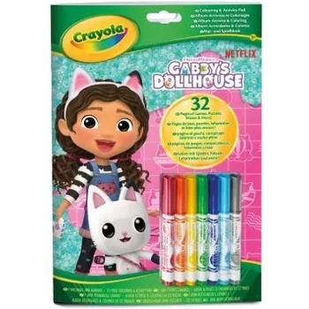 Crayola Color & Activity: къщичката за кукли на Габи със 7 маркера