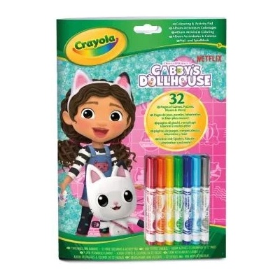 Crayola Color & Activity: къщичката за кукли на Габи със 7 маркера