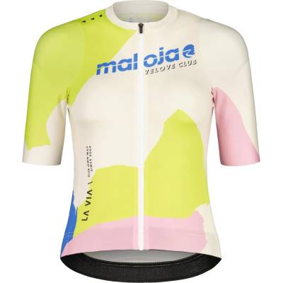 Maloja Дамска фланелка с къс ръкав за колоездене Maloja Women's SokostiM. Cycling jersey - Shaded White (156-2524-0313)