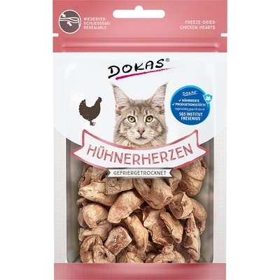 Dokas mrazom sušené kuracie srdcia 4 x 15 g