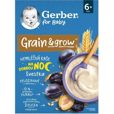 Gerber for Baby Nemléčná kaše na dobrou noc švestka 200 g – Zboží Dáma