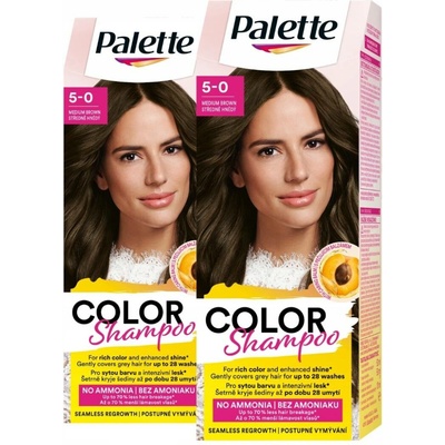 Palette Šampony na vlasy hnědé Středně hnědá