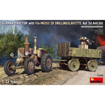 MiniArt German Tractor w/ Fla-MG151/20 Auf Sd.Anh.Ost 1:35