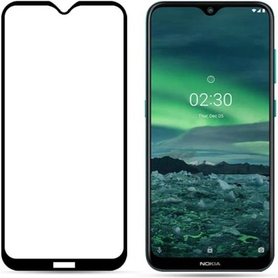 Удароустойчив стъклен протектор за екран марка AMORUS за Nokia 2.3 - цвят черен