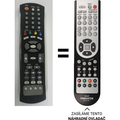 Dálkový ovladač Predátor Mascom MC2000HDUSB, MC2000HDCI USB PVR – Hledejceny.cz