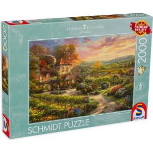 Schmidt Spiele Пъзел Schmidt от 2000 части - Имението с лозята, Томас Кинкейд (59629)