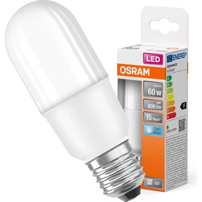 Osram LED žiarovka STICK60 8 W E27 4000 K studená biela