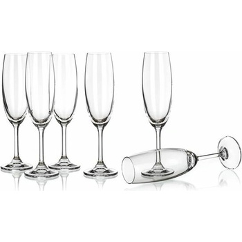 LEONA Poháre na sekt 6 x 210 ml