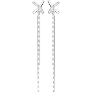 Silenti Jewelry Сребърни обеци "Учтивост