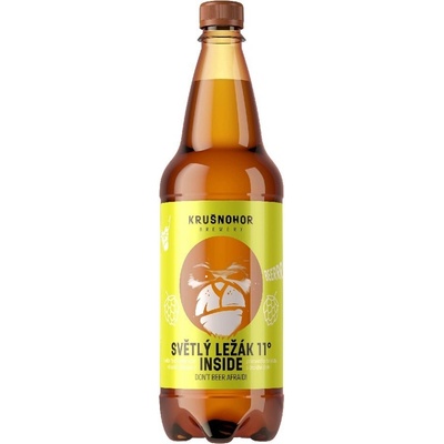 Krušnohor jedenáctka světlý ležák 11° 4,4% 1 l (pet)