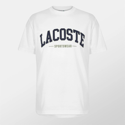 Lacoste Тениска Lacoste Big Logo T-shirt - White 001