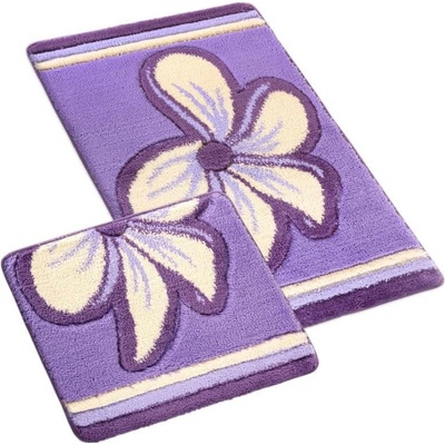 Bellatex ULTRA sada fialový květ sada (60 x 100 WC bez v 60 x 50 cm