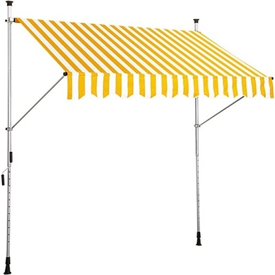 Sunfun Rozpěrná markýza, žluto-bílá, 3 x 1,3 m 22573986