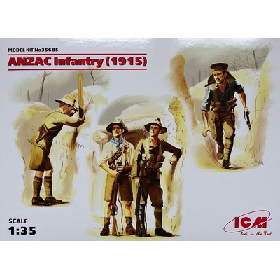 ICM ANZAC Infantry 1915 4 figúrky 1:35