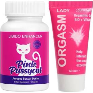  Pink Pussycat Възбуждащо капсули и Възбуждащ гел за жени