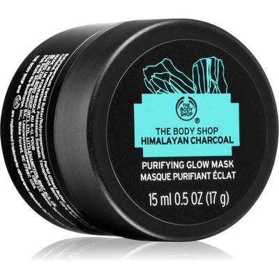 The Body Shop Himalayan Charcoal Purifying Glow Mask почистваща и освежаваща маска за лице за мазна и проблемна кожа 15ml