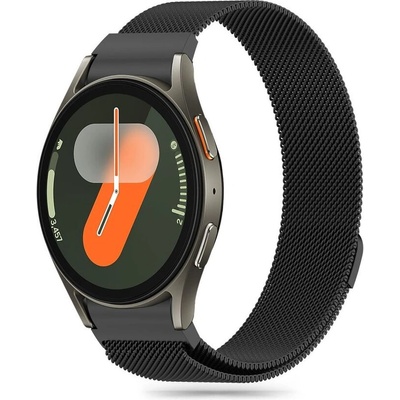 Tech-Protect Стоманена верижка за смарт часовник Samsung Galaxy Watch 4/5/5 Pro/6/7/FE от Tech-Protect MilaneseBand - Черна (5906302313785)