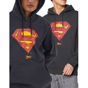 Reebok x DC Superman Hoodie Dark Grey - magazinko