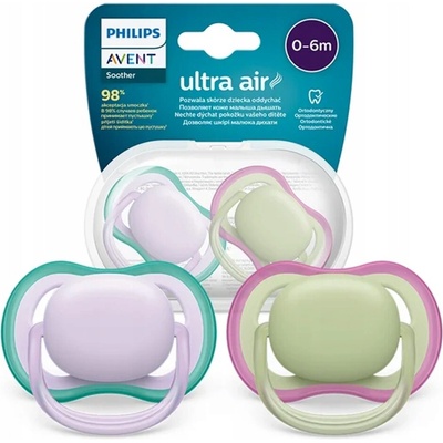 Avent Philips cumlík Ultra air neutral dievča fialová 2ks