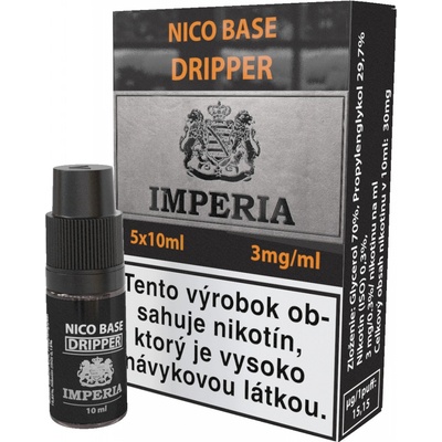 Imperia NIKOTÍNOVÁ BÁZA DRIPPER PG30/VG70 3mg 5x10ml