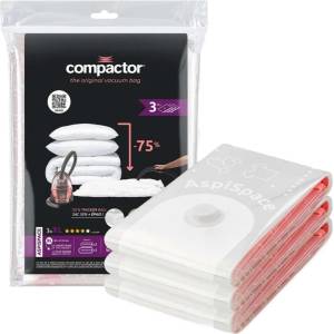 Compactor Bag Aspispace - Комплект вакуумни торби за съхранение, 140 л, 3 бр. RAN7488 (RAN7488)