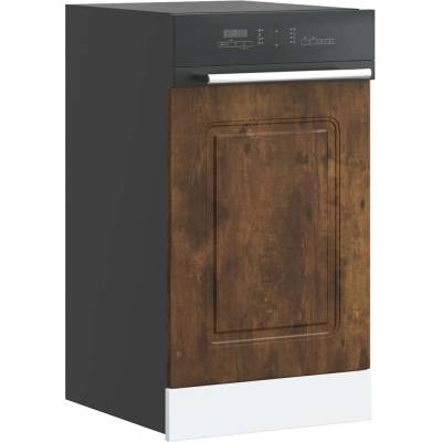 vidaXL Панел за съдомиялна машина, Kalmar, опушен дъб, 45x1, 5x57 см, инженерно дърво (853652)
