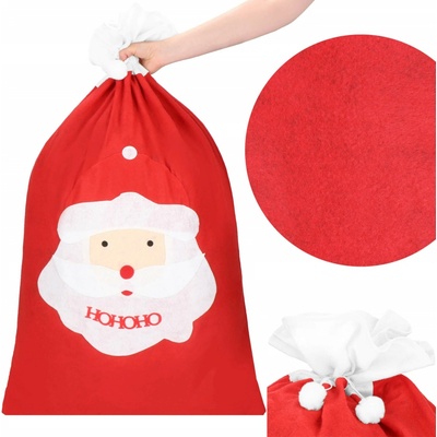 SPRINGOS Vrece na vianočné darčeky Santa 110x70 cm červený