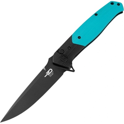 Bestech Swordfish14C28N, G10 Black and Light Blue BG62E