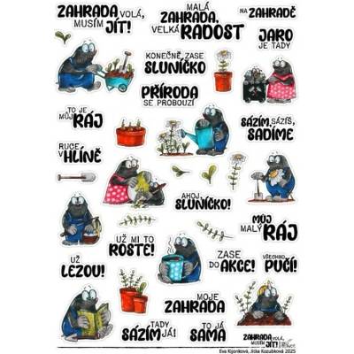HuráPapír Samolepky A5 - Zahrada volá... Texty