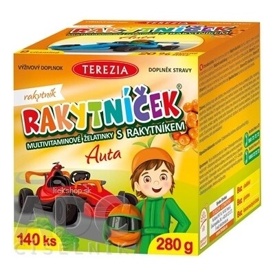 RAKYTNÍČEK želatinky AUTA 140 ks