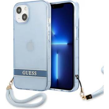 GUESS Кейс Guess GUHCP13SHTSGSB за iPhone 13 mini 5, 4"", син / син, твърд, Translucent Stap (KXG0036564)